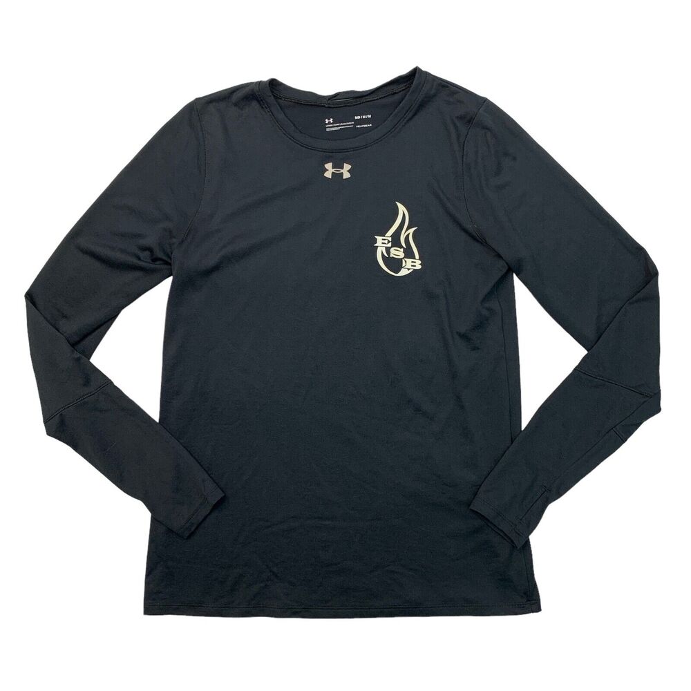 Under Armour Ladies Locker T Shirt Womens M Medium Long Sleeve EAST SIDE BLAZE